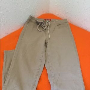 Guess tan tie jeans size 25 pre owned